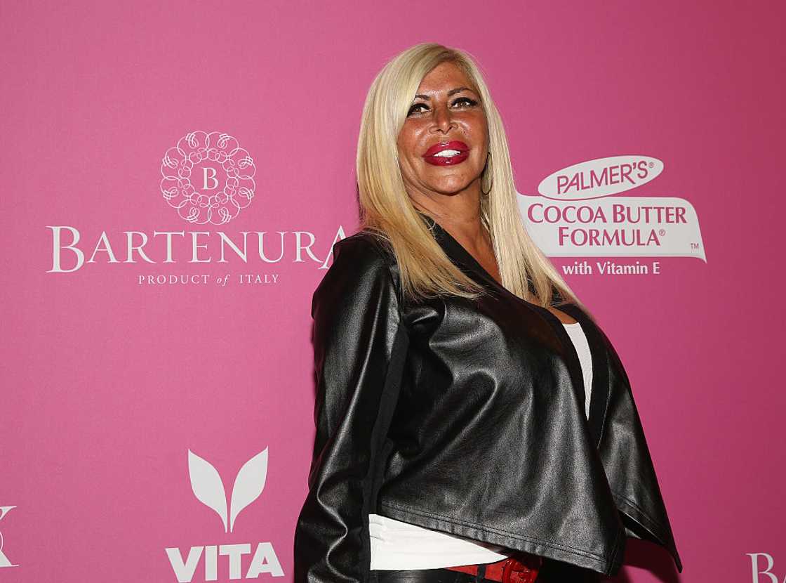 Angela in a black leather jacket Angela in a black leather jacket