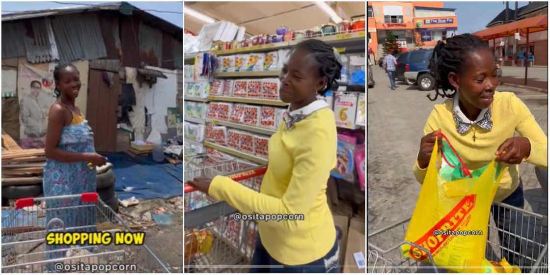 Stranger takes woman shopping Stranger takes woman shopping