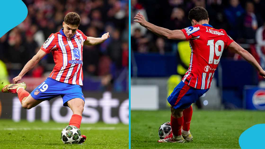 Julian Alvarez's disallowed penalty proved costly as Atletico Madrid crashed out of the Champions League. Julian Alvarez's disallowed penalty proved costly as Atletico Madrid crashed out of the Champions League.