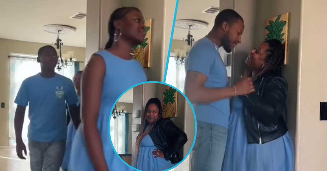 Black couple and their children. Black couple and their children.