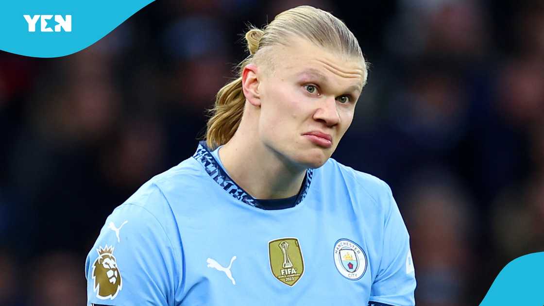 Erling Haaland was shockingly left on the bench by Pep Guardiola ahead of Manchester City's Champions League showdown with Real Madrid. Photo by Chris Brunskill/Fantasista. Erling Haaland was shockingly left on the bench by Pep Guardiola ahead of Manchester City's Champions League showdown with Real Madrid. Photo by Chris Brunskill/Fantasista.