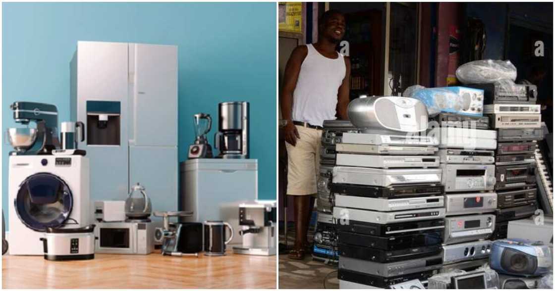 Ghana will from November 2023 ban the importation of second-hand TV Sets, fridges and 17 other electrical appliances. Ghana will from November 2023 ban the importation of second-hand TV Sets, fridges and 17 other electrical appliances.
