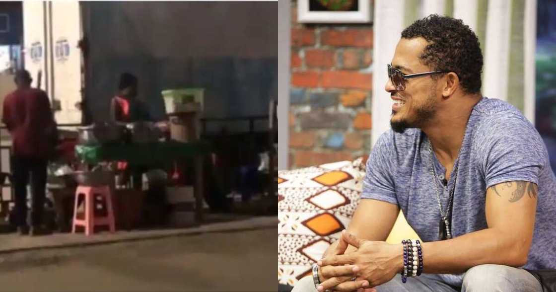 Pokuase Interchange chop bar; Van Vicker blasts owner over lawlessness Pokuase Interchange chop bar; Van Vicker blasts owner over lawlessness