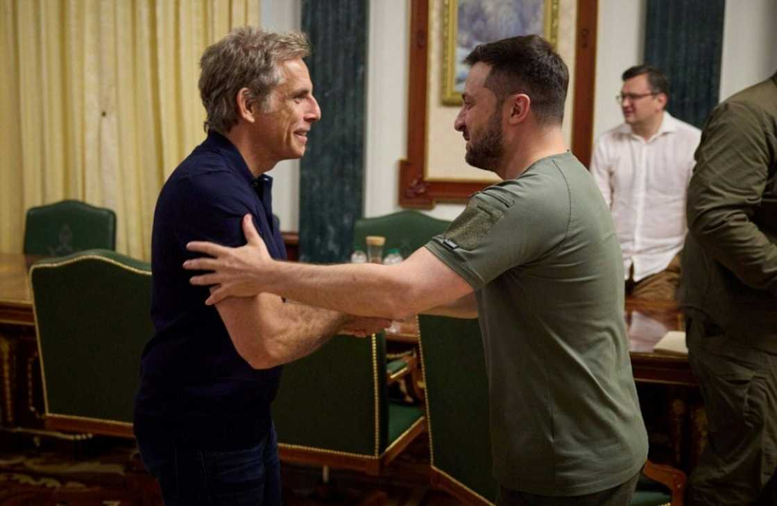 Ben Stiller told Volodymyr Zelensky: 'You're my hero' during a visit to Kyiv Ben Stiller told Volodymyr Zelensky: 'You're my hero' during a visit to Kyiv