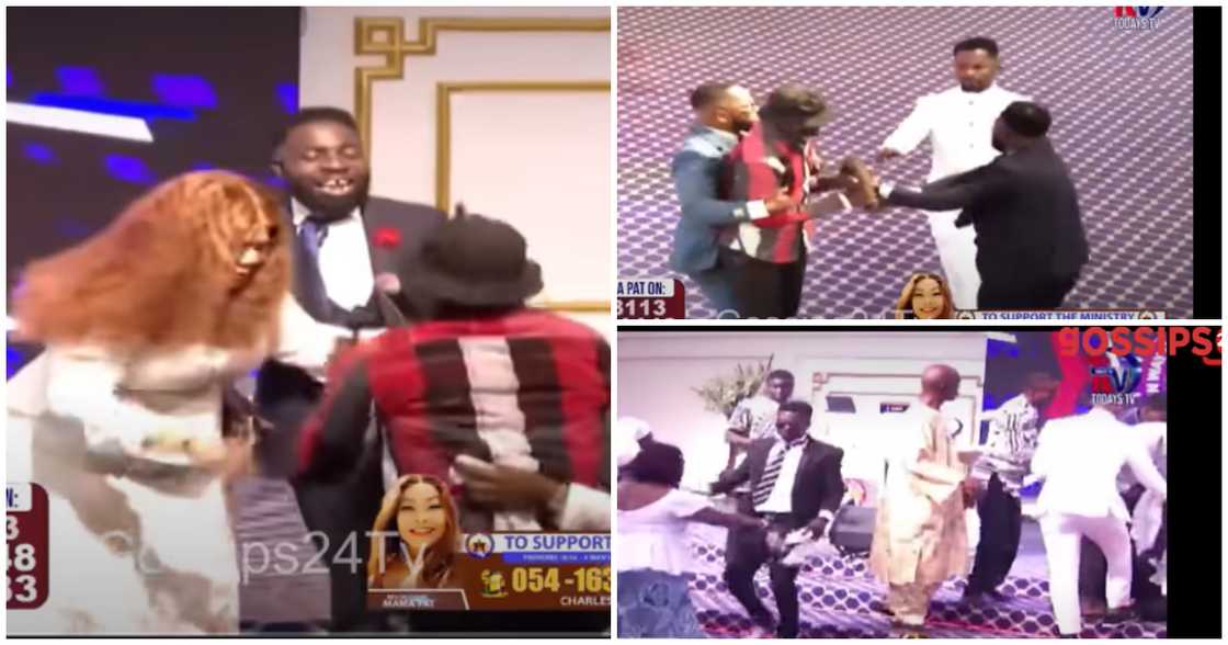 Agradaa's pastors fight Agradaa's pastors fight