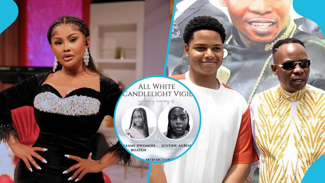 East Legon accident, Nana Ama McBrown Bishop Salifu Amoako and his son Elrad, Justine Agbenu and Maame Dwomoh East Legon accident, Nana Ama McBrown Bishop Salifu Amoako and his son Elrad, Justine Agbenu and Maame Dwomoh