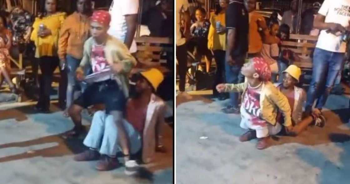 Dancing, two men dance, short person dance, optical illusion, viral dancing clip, trending dance news, groove, party Dancing, two men dance, short person dance, optical illusion, viral dancing clip, trending dance news, groove, party