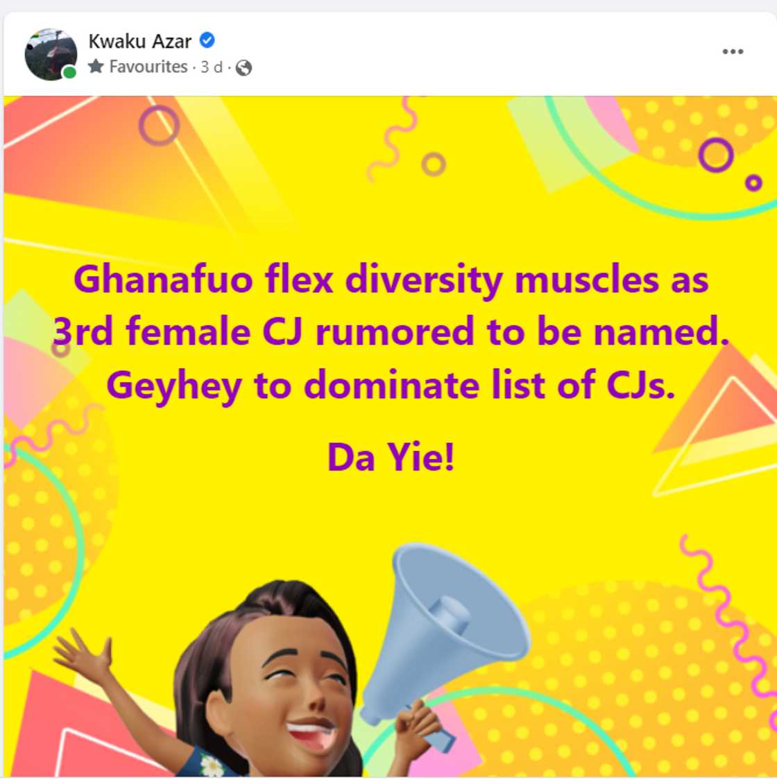 Kwaku Azar's Justice Torkornoo comment. Kwaku Azar's Justice Torkornoo comment.