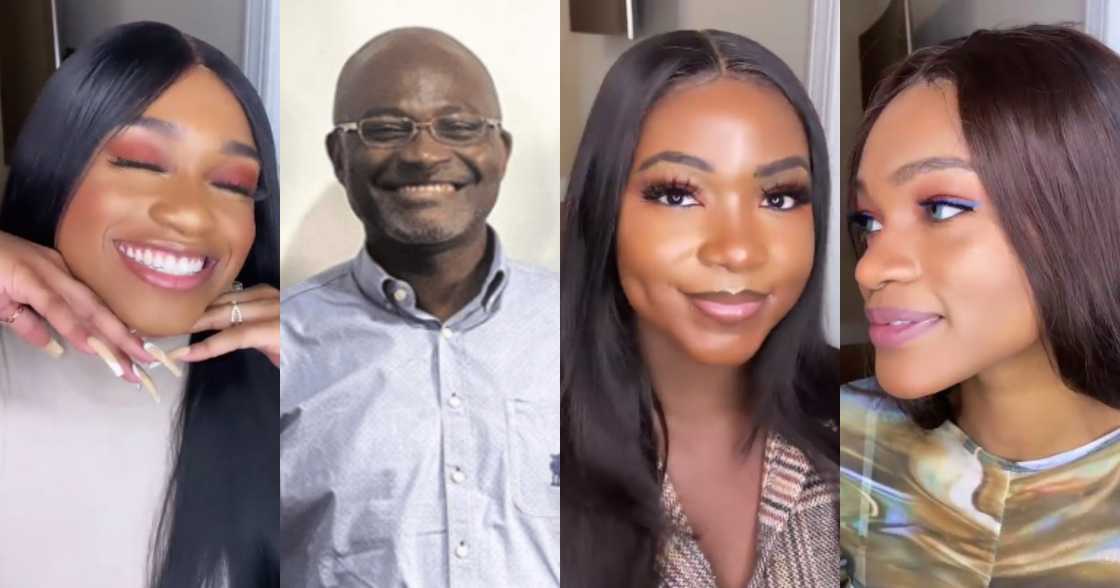 Ken Agyapong's daughters give beauty tips as they flaunt their curves in videos