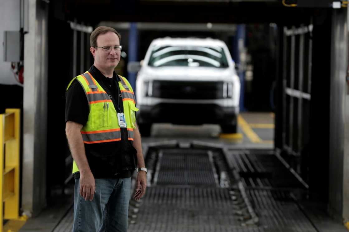 Chris Skaggs, BEV Planning & Implementation Manager at Ford Motor Co. at their Rouge Electric Vehicle Center in Dearborn, Michigan