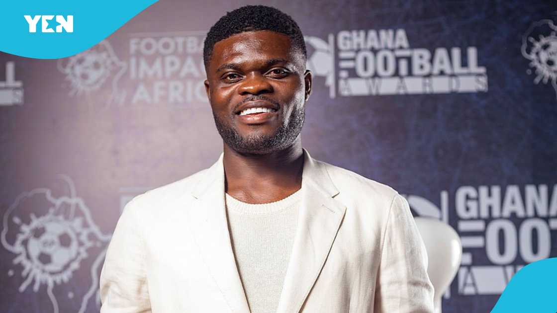 Thomas Partey, Best Male Footballer, Arsenal, Ghana Football Awards. Thomas Partey, Best Male Footballer, Arsenal, Ghana Football Awards.