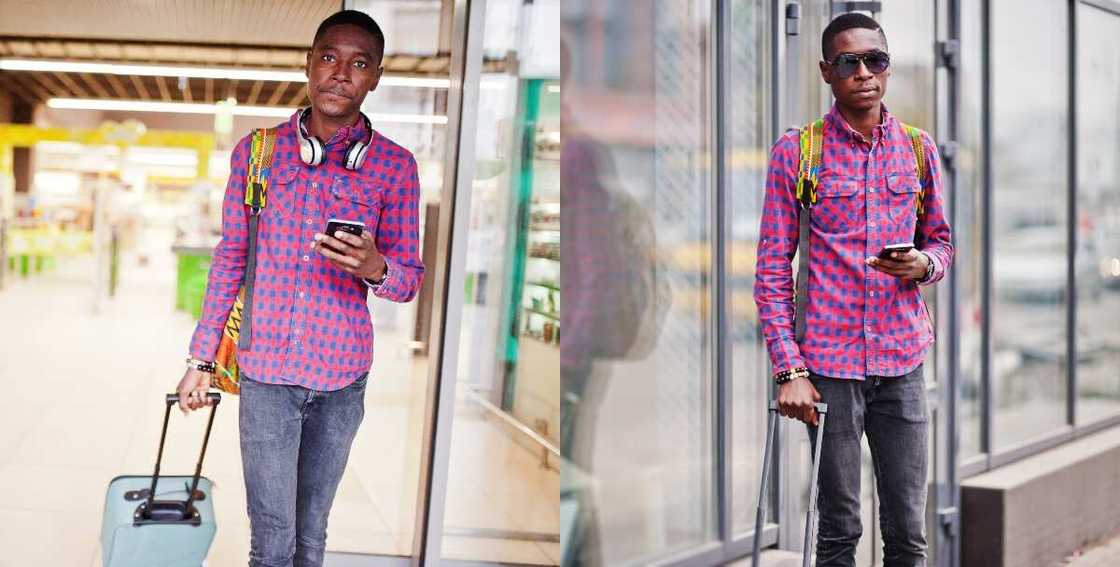 Man traveling Man traveling