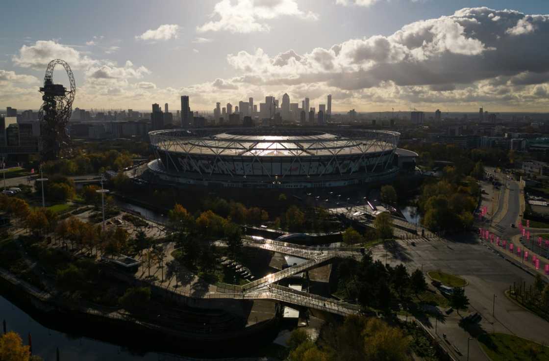 The London Stadium at the Queen Elizabeth Olympic park in east London The London Stadium at the Queen Elizabeth Olympic park in east London