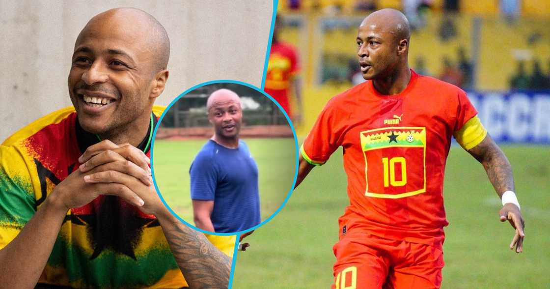 Dede Ayew expresses himself in Ga fluently during intensive training Dede Ayew expresses himself in Ga fluently during intensive training