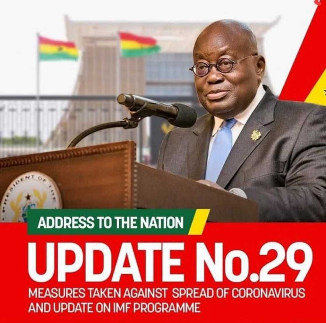 Akufo-Addo's 29th national address touched on COVID-19 and the IMF programme Akufo-Addo's 29th national address touched on COVID-19 and the IMF programme