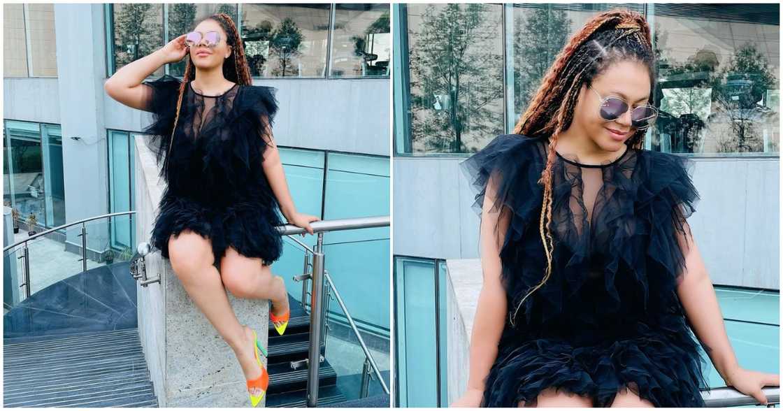 Nadia Buari in ruffle layered dress Nadia Buari in ruffle layered dress