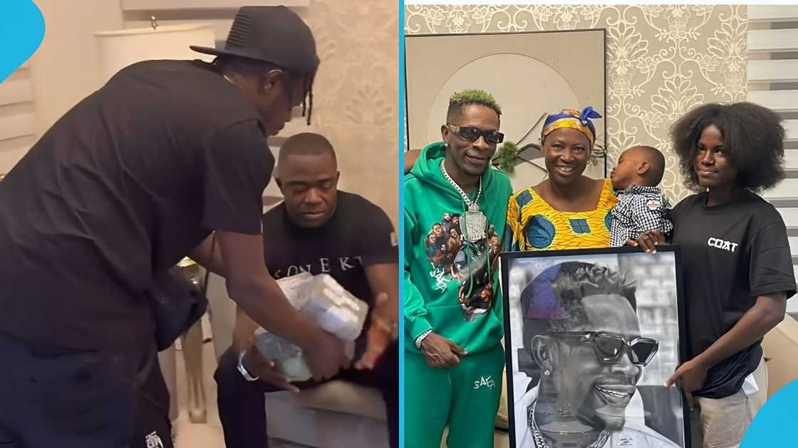 Shatta Wale, Enolas Artz, Shatta Wale and Enolas Artz, Shatta Wale and artist's mom, Shatta Wale's apartment, Shatta Wale gifts GH₵20K