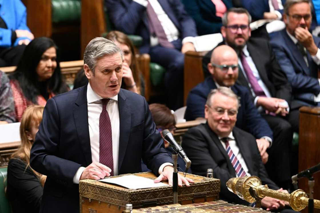 Labour leader Keir Starmer mocked Truss at Prime Minister's Questions Labour leader Keir Starmer mocked Truss at Prime Minister's Questions