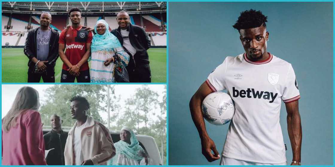 Kudus Mohammed and his family at West Ham Kudus Mohammed and his family at West Ham