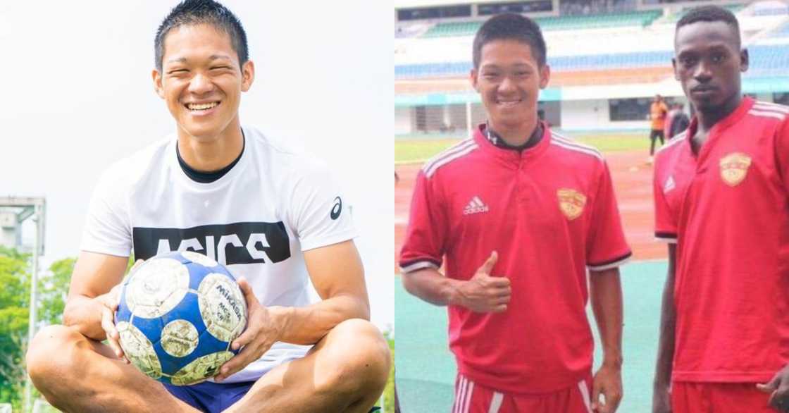 Japanese striker who plays for Abusua Dwarfs starts speaking Fante