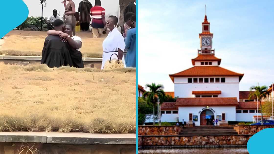 Ghanaian mother, University of Ghana, University graduation, 2025 graduation, Praying mother, Mother and son. Ghanaian mother, University of Ghana, University graduation, 2025 graduation, Praying mother, Mother and son.