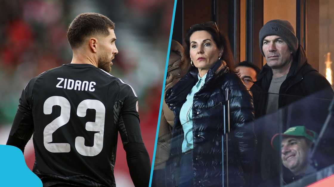 Zinedine Zidane, AFCON 2025, Luca Zidane, Algeria vs Burkina Faso, Zidane supports his son, Africa Cup of Nations, Daniel Nii Ayi Laryea, Zidane family. Zinedine Zidane, AFCON 2025, Luca Zidane, Algeria vs Burkina Faso, Zidane supports his son, Africa Cup of Nations, Daniel Nii Ayi Laryea, Zidane family.