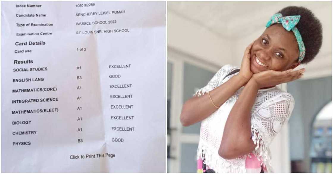 WASSCE results of brilliant girl causes stir. WASSCE results of brilliant girl causes stir.