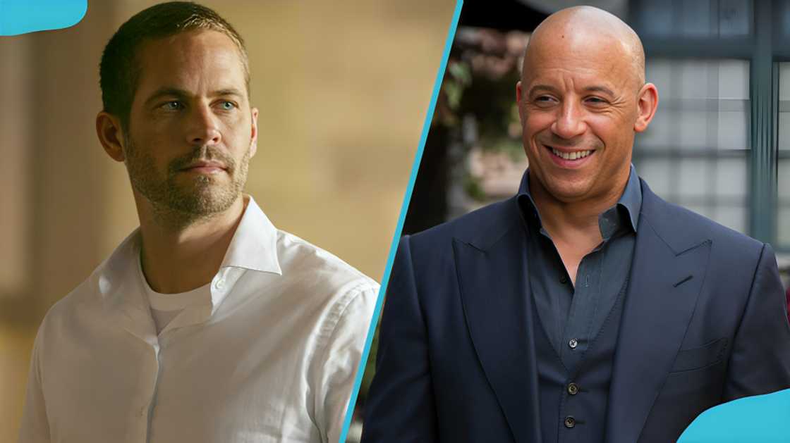 Paul Walker and Vin Diesel turning their eyes away from the camera Paul Walker and Vin Diesel turning their eyes away from the camera