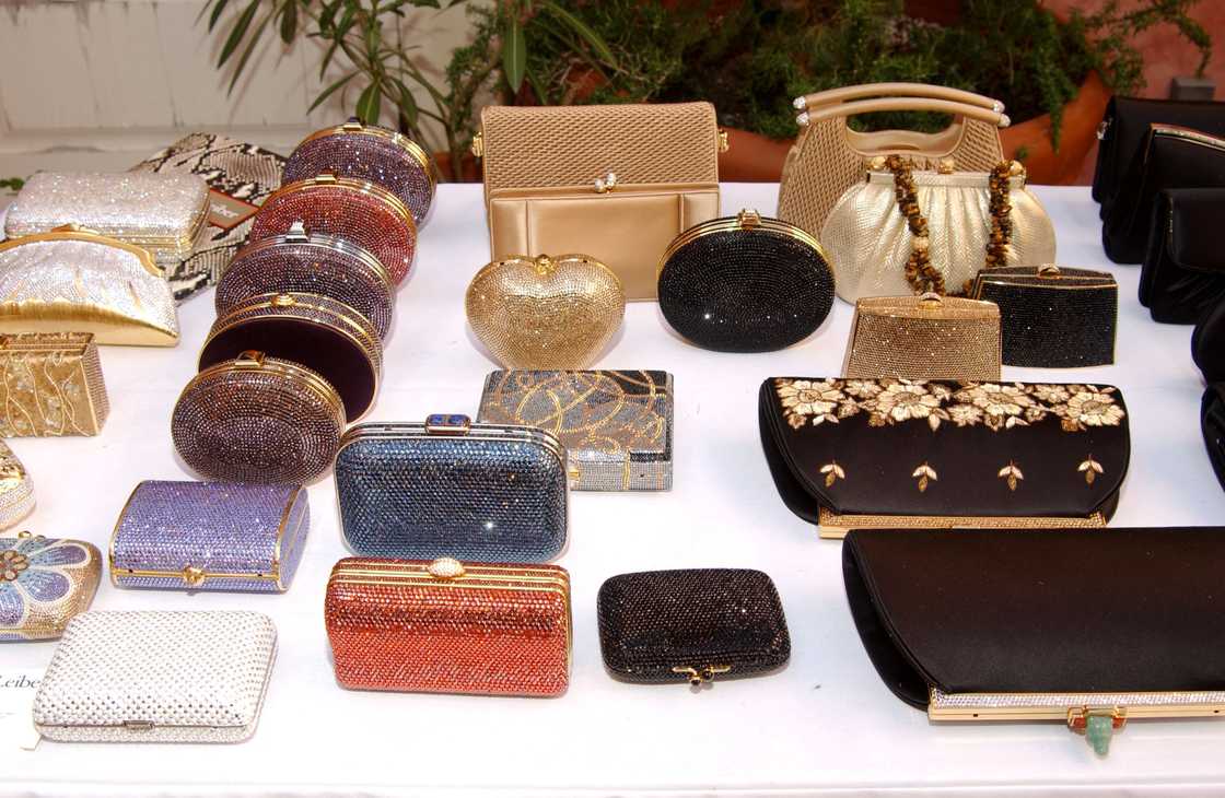 An assortment of Judith Leiber clutch handbags. An assortment of Judith Leiber clutch handbags.