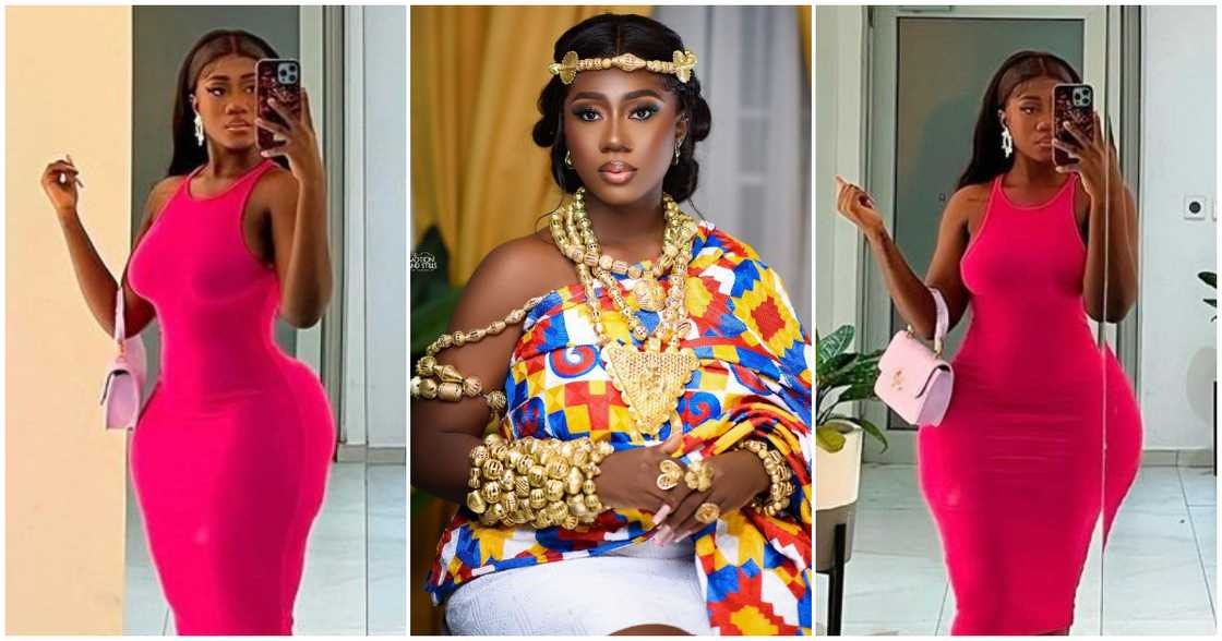 Hajia Bintu slays in hot pink dress Hajia Bintu slays in hot pink dress