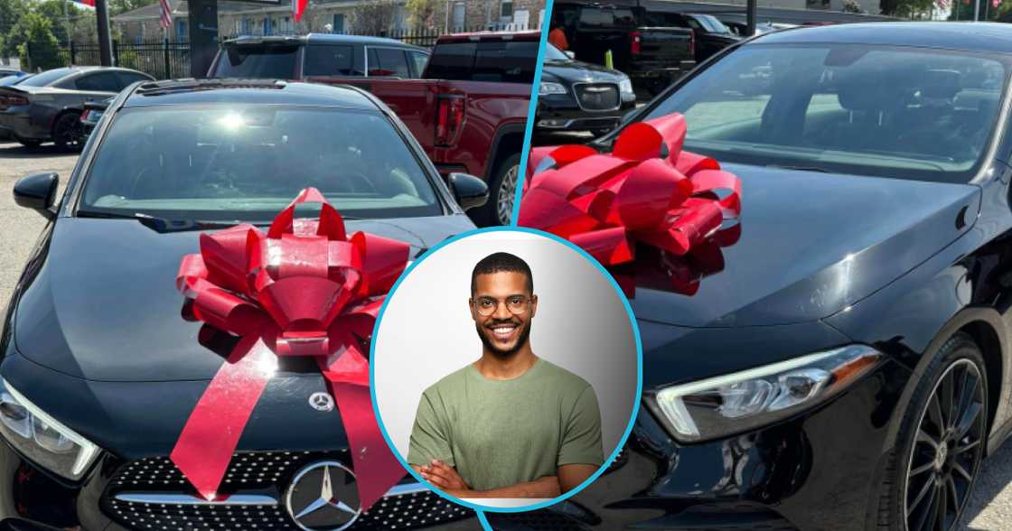 Man buys Mercedes-Benz as pre-birthday gift. Man buys Mercedes-Benz as pre-birthday gift.