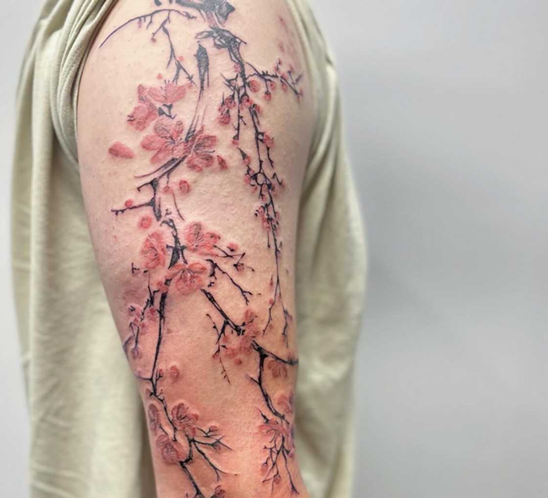 Cherry blossom tattoo