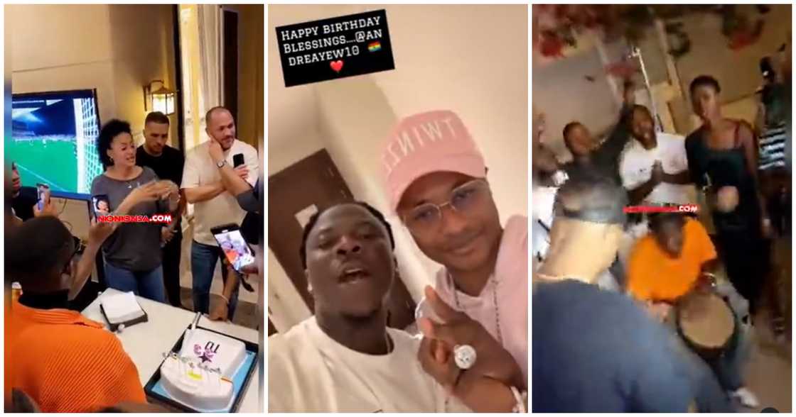 Dede Ayew and Stonebwoy Dede Ayew and Stonebwoy