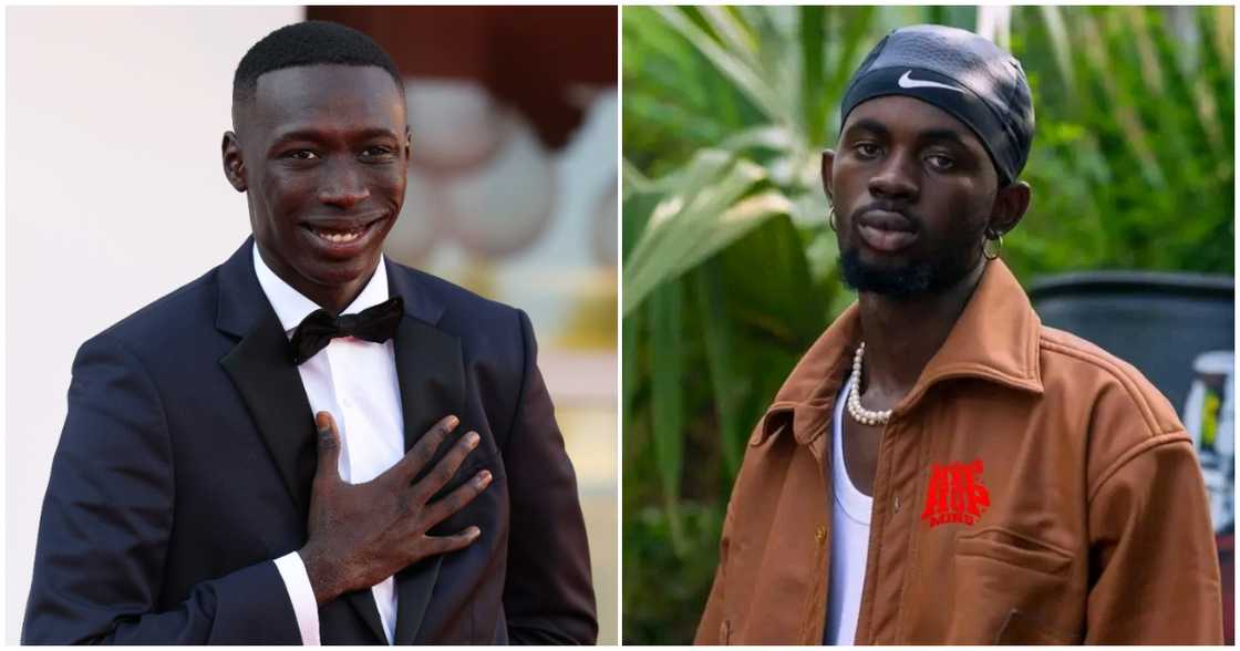 Khaby Lame (left) and Black Sherif (right) in photos. Khaby Lame (left) and Black Sherif (right) in photos.