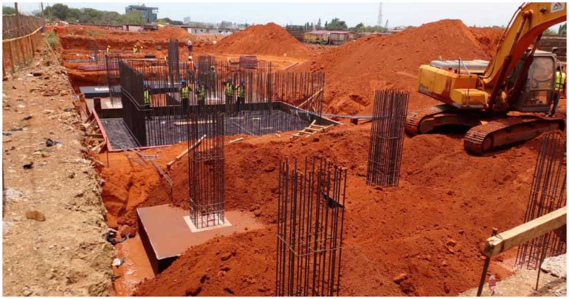 Work begins at the site of the new GRA office complex Work begins at the site of the new GRA office complex