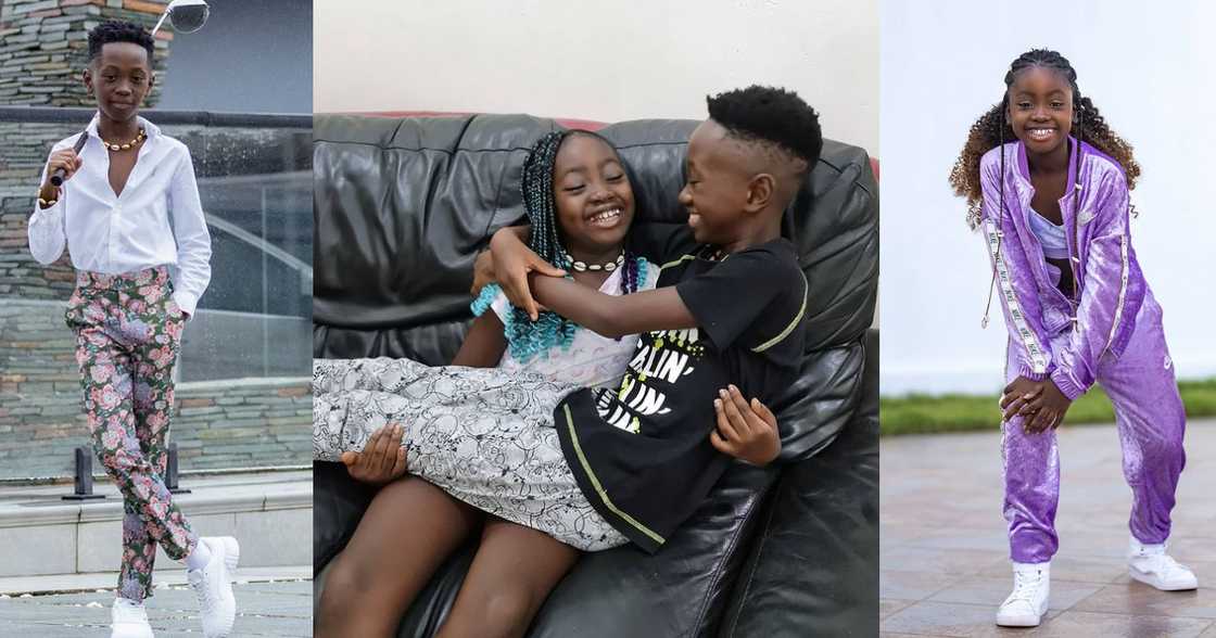 Okyeame Kwame: 15 Photos and Videos of Rapper’s Children Giving best Siblings goal