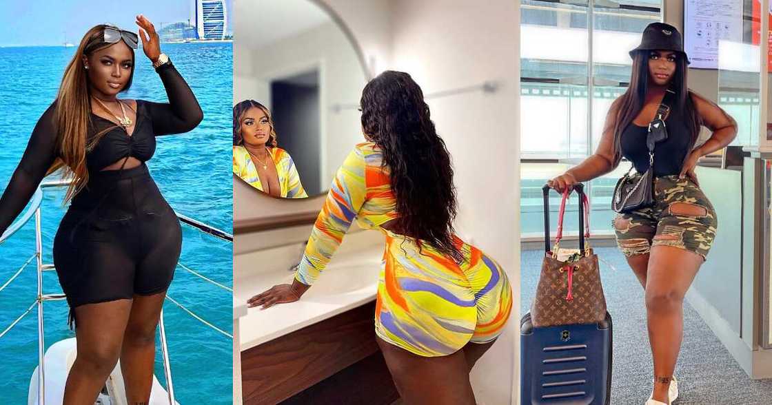 Selina Denva: Ghanaian model causes stir on IG; drops photo wearing see-through dress at the beach Selina Denva: Ghanaian model causes stir on IG; drops photo wearing see-through dress at the beach