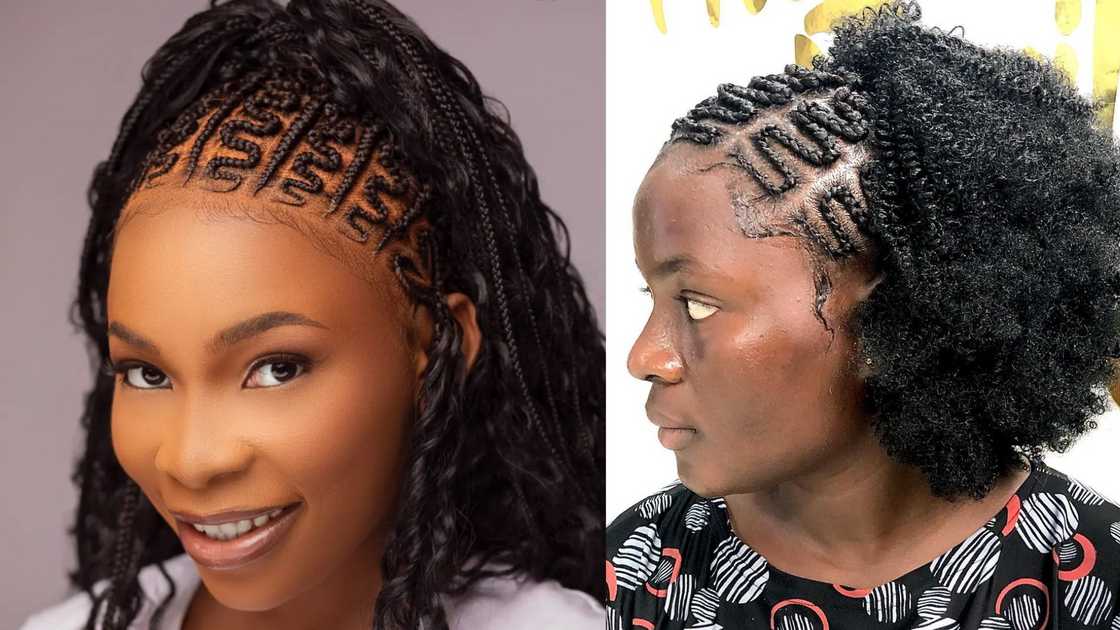 Zigzag shuku hairstyle