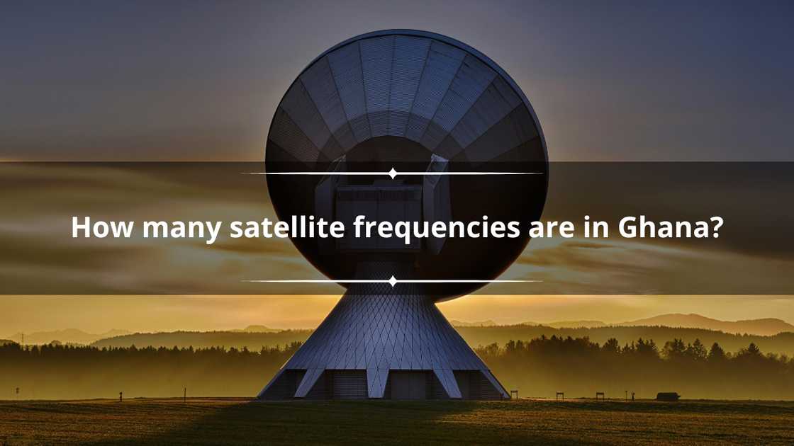 A satellite against the evening light