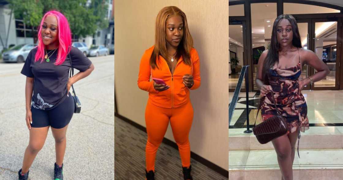 Efia Odo's sister stuns social media with photos of herself looking so fly; fans react Efia Odo's sister stuns social media with photos of herself looking so fly; fans react
