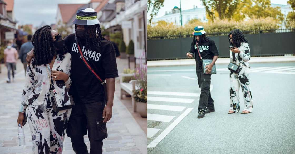 Love made in France: Stonebwoy and wife Louisa dazzle in love-dovey photos in Paris trip Love made in France: Stonebwoy and wife Louisa dazzle in love-dovey photos in Paris trip