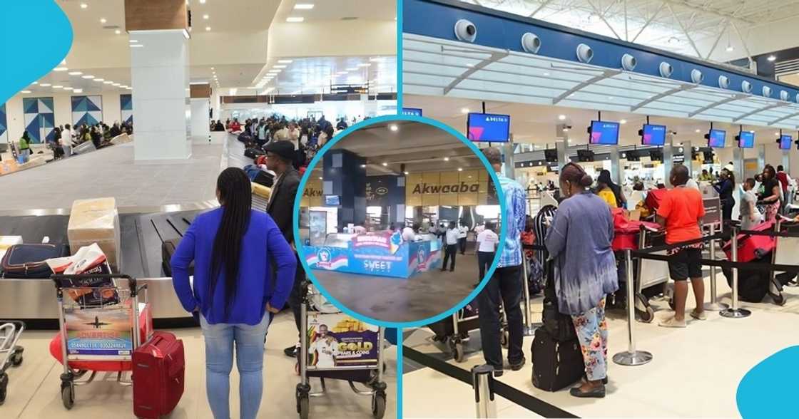 ghana, KIA, terminal 3, kotoka international airport, ghanaian airport, ice cream stand at KIA, KIA terminal 3