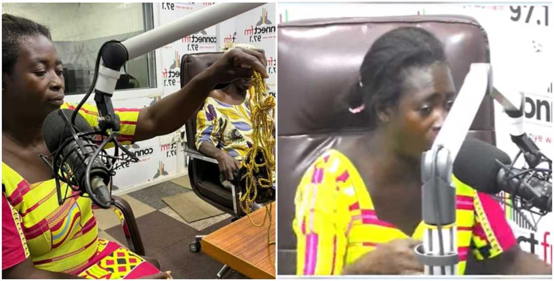 Ghanaian woman Veronica, narrating how police tore her beads Ghanaian woman Veronica, narrating how police tore her beads