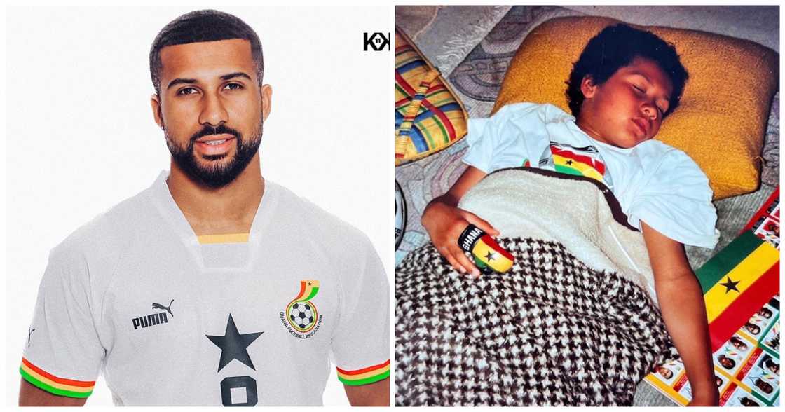 Ghanaian Player Daniel Kofi Kyere's childhood photo shows he dreamed of playing for Ghana Ghanaian Player Daniel Kofi Kyere's childhood photo shows he dreamed of playing for Ghana