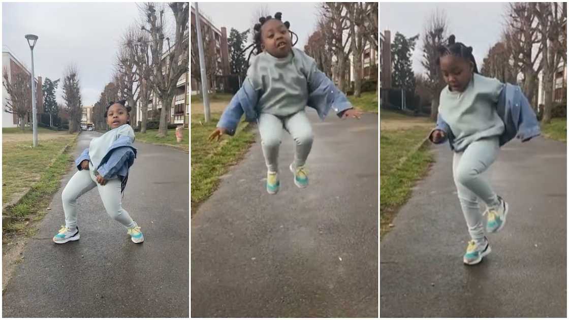 Little girl scatters leg moves to Highway song by DJ Kaywise and Phyno, video goes viral Little girl scatters leg moves to Highway song by DJ Kaywise and Phyno, video goes viral