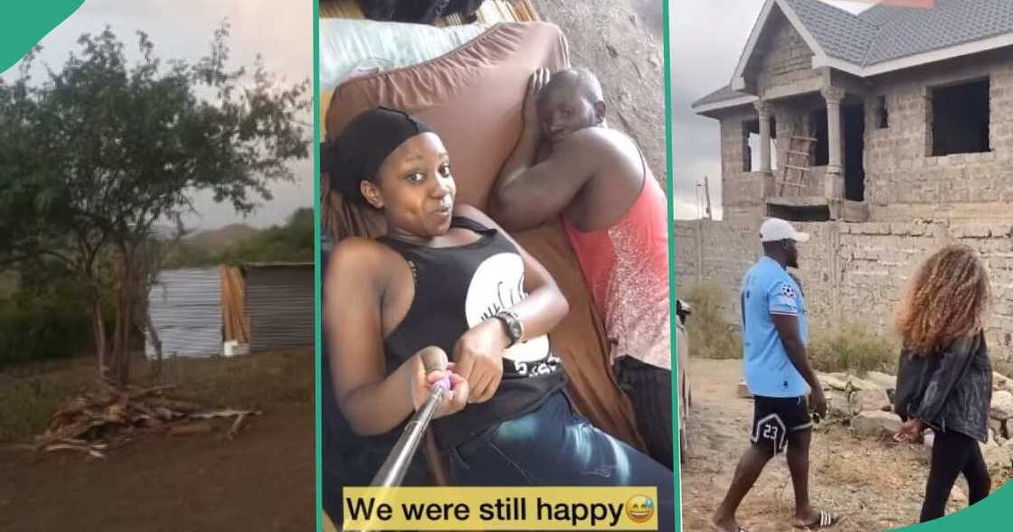 Joy as couple who lived in plank house build mansion after six years Joy as couple who lived in plank house build mansion after six years