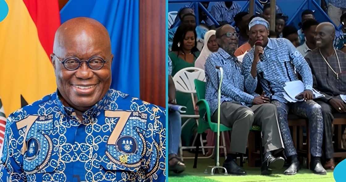 President of Ghana, Akufo-Addo, Kin@bu SHS, classmate, reunites