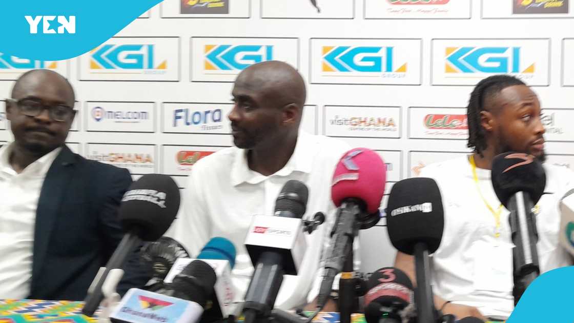 GFA Spokesman Henry Asante (left), Ghana head coach Otto Addo (middle), and Antoine Semenyo at the post-match presser after Ghana 5 Chad 0 WC qualifier on March 21, 2025 in Accra GFA Spokesman Henry Asante (left), Ghana head coach Otto Addo (middle), and Antoine Semenyo at the post-match presser after Ghana 5 Chad 0 WC qualifier on March 21, 2025 in Accra