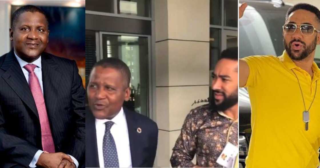 Actor Majid Michel Spotted with Aliko Dangote in new Video; Dangote’s Behaviour gets fans Talking Actor Majid Michel Spotted with Aliko Dangote in new Video; Dangote’s Behaviour gets fans Talking