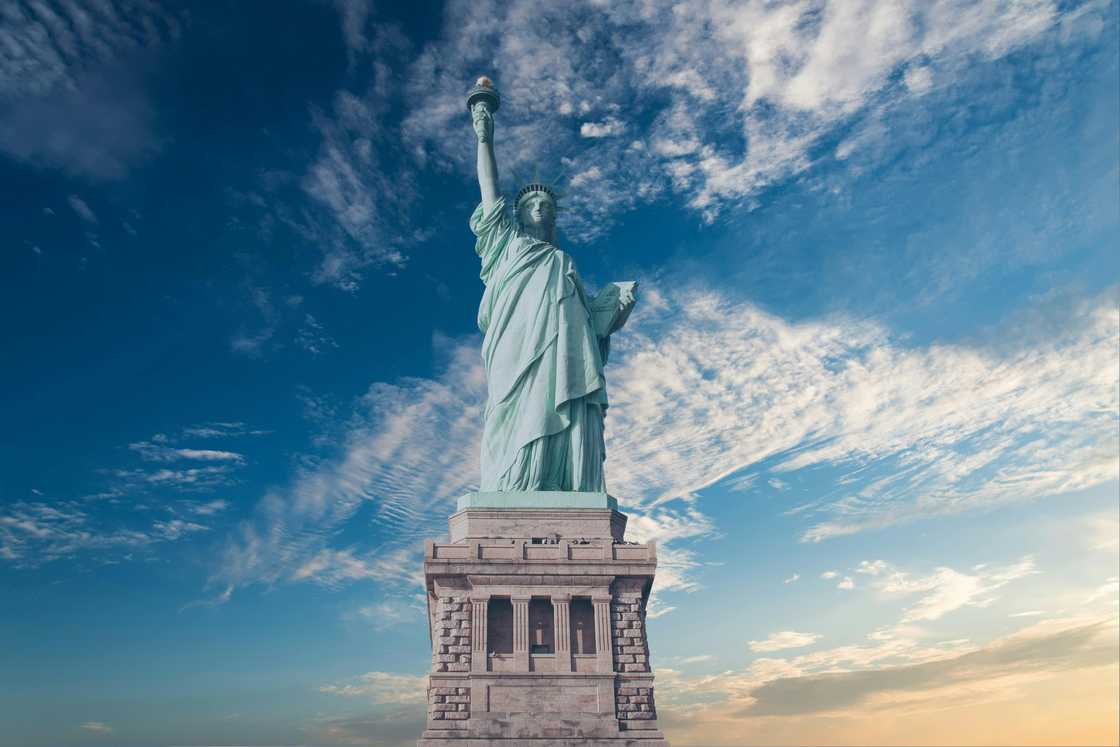 The statue of liberty in New York